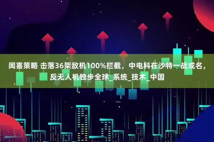 闻喜策略 击落36架敌机100%拦截，中电科在沙特一战成名，反无人机独步全球_系统_技术_中国