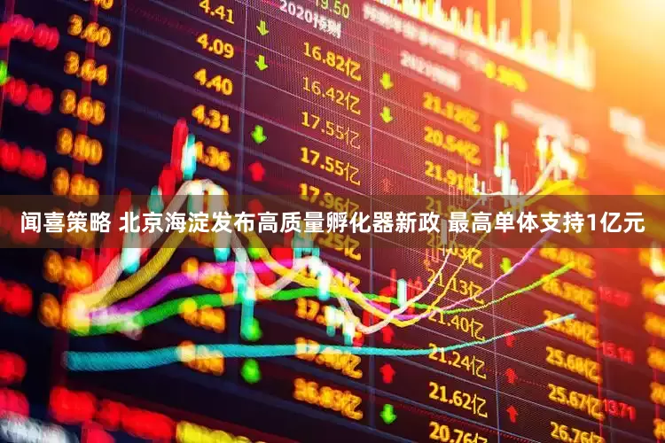 闻喜策略 北京海淀发布高质量孵化器新政 最高单体支持1亿元